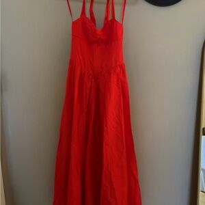 Elegant Red Maxi Dress